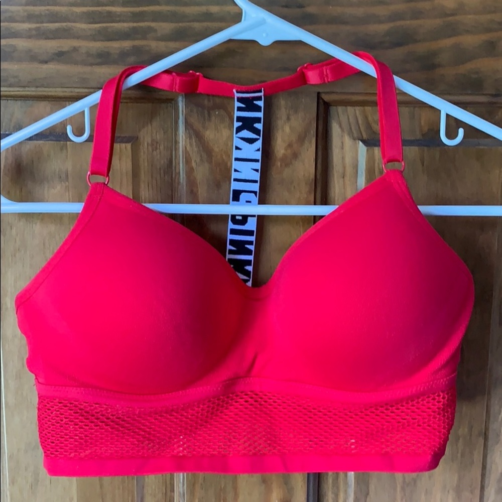 Pink Sports Bra